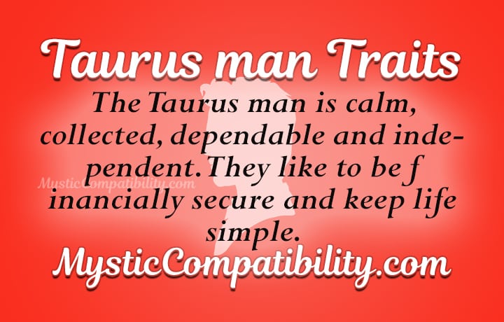 Taurus Characteristics Male