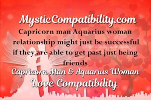 Capricorn Man Aquarius Woman Compatibility - Mystic Compatibility