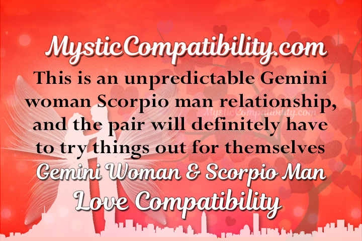 Gemini Woman Scorpio Man Compatibility Mystic Compatibility